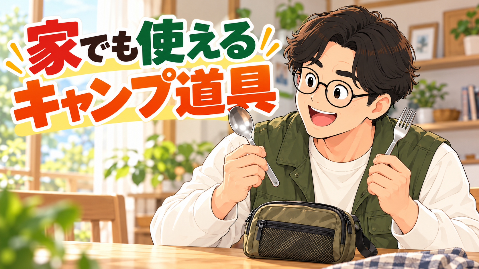 家でも使えるキャンプ道具